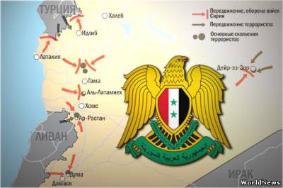 Что происходит в Сирии. Карта военных действий.